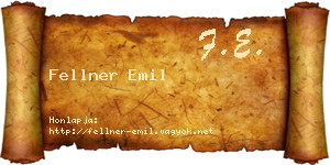 Fellner Emil névjegykártya